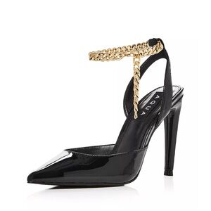 AQUA Women's Alive Ankle Strap High Heel Sandals - 100% Exclusive. Black, size 6